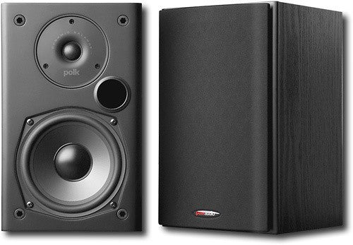 Polk Audio - 5-1/4" Bookshelf Speakers - Pair - Black
